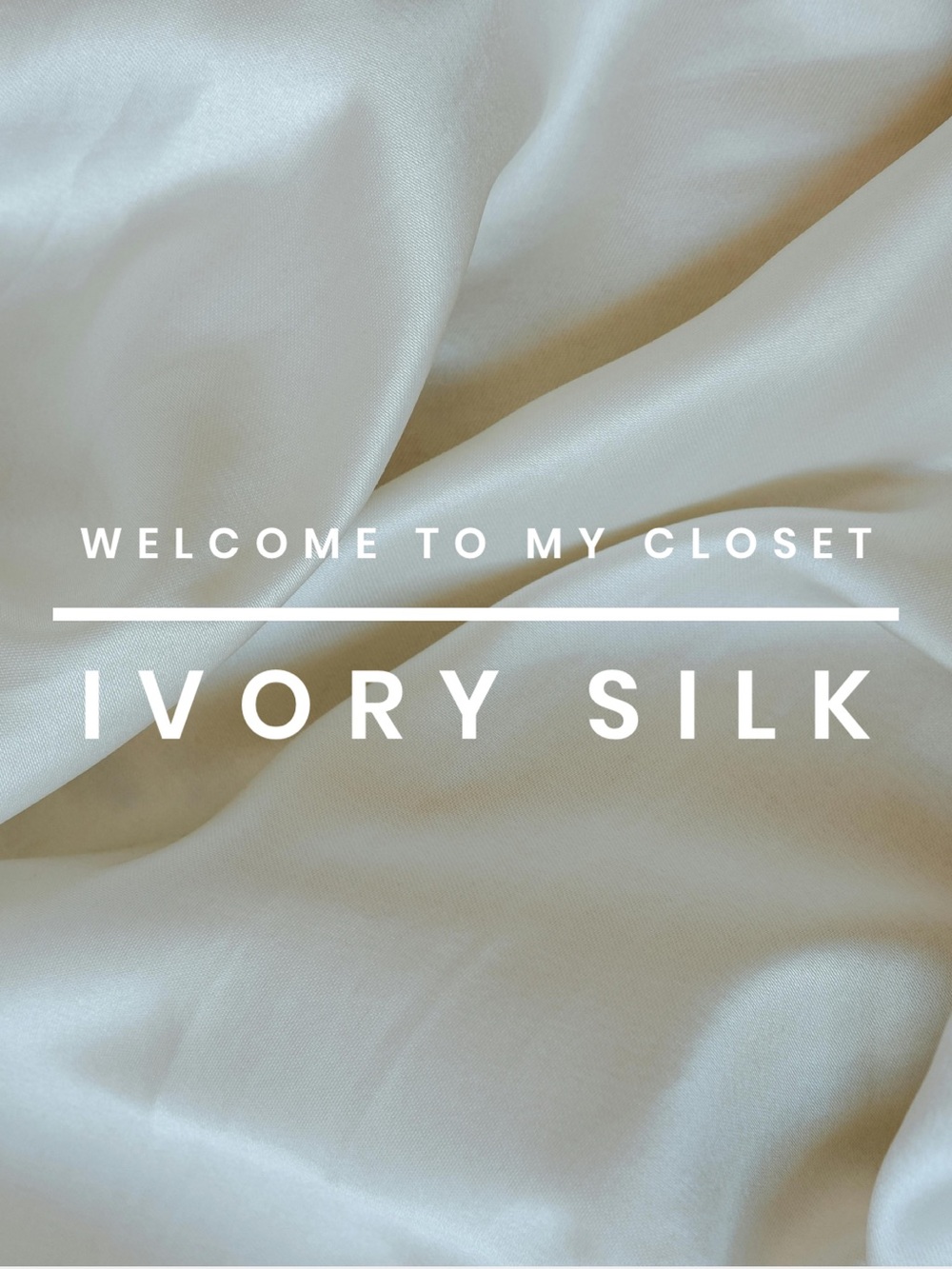 Bio - Welcone to Ivory Silk Boutique Closet! 🫶💗🌸